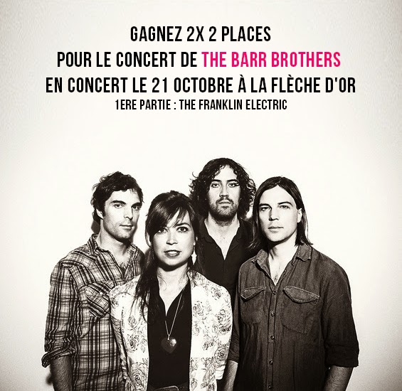  Concours //  Gagnez 2 x 2 places pour le concert de The Barr Brothers à La Flèche d’Or le 21 octobre