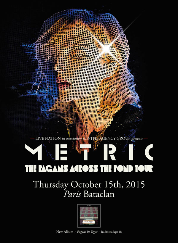  Concours // 1 x 2 places à gagner pour le concert de Metric au Bataclan le 15 octobre 2015