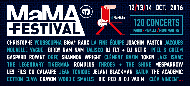  Concours // 2 x 2 pass 3 jours à gagner pour le MaMA festival 2016