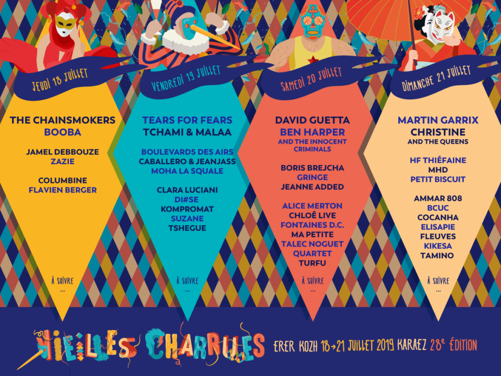 Vieilles Charrues 2019 programmation groupes